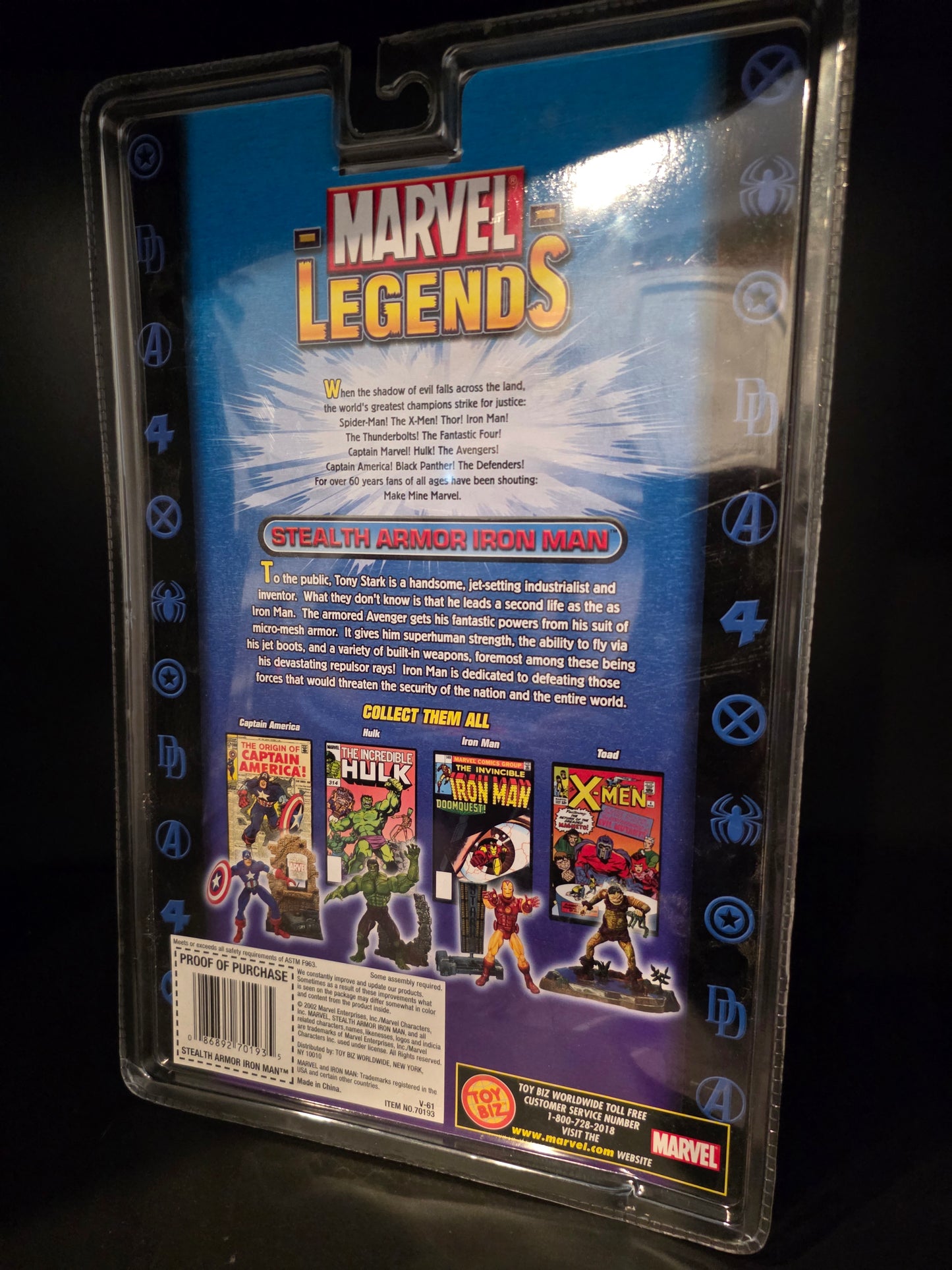 Marvel Legends Toybiz Stealth Armor Iron Man Variant Series I
