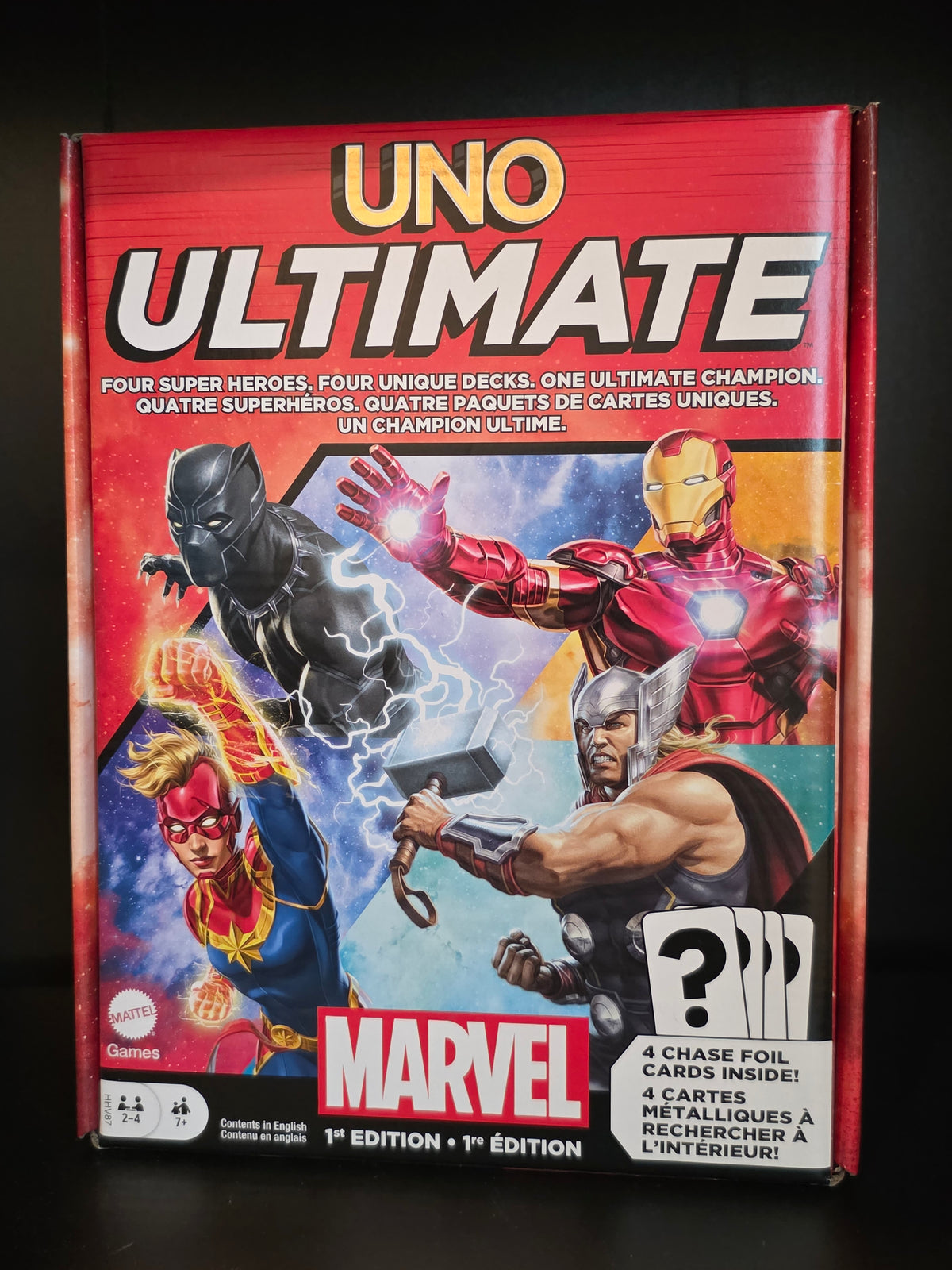 UNO Ultimate Marvel Card Game 2023 NEW 4 Chase Foil Cards