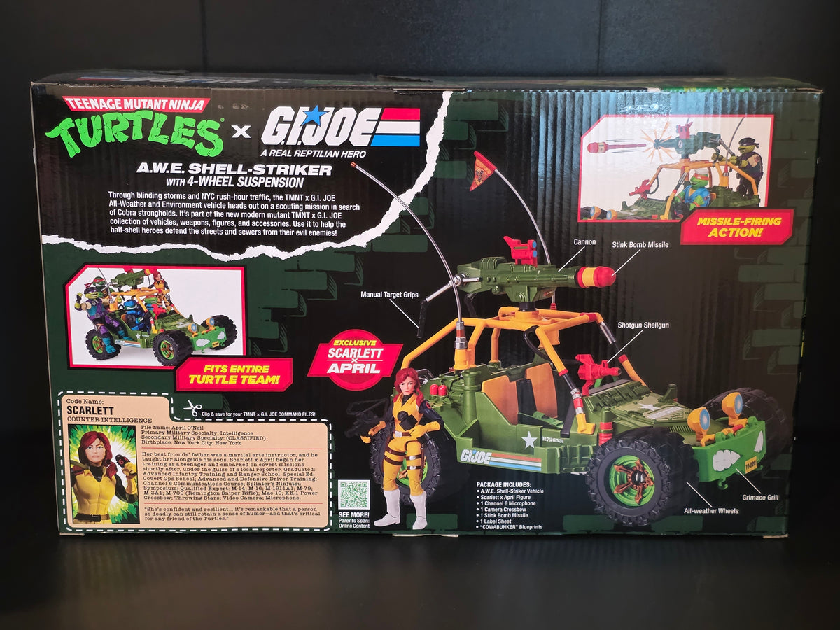 TMNT x GI JOE Scarlett x April A.W.E. Shell-Striker Vehicle Figure