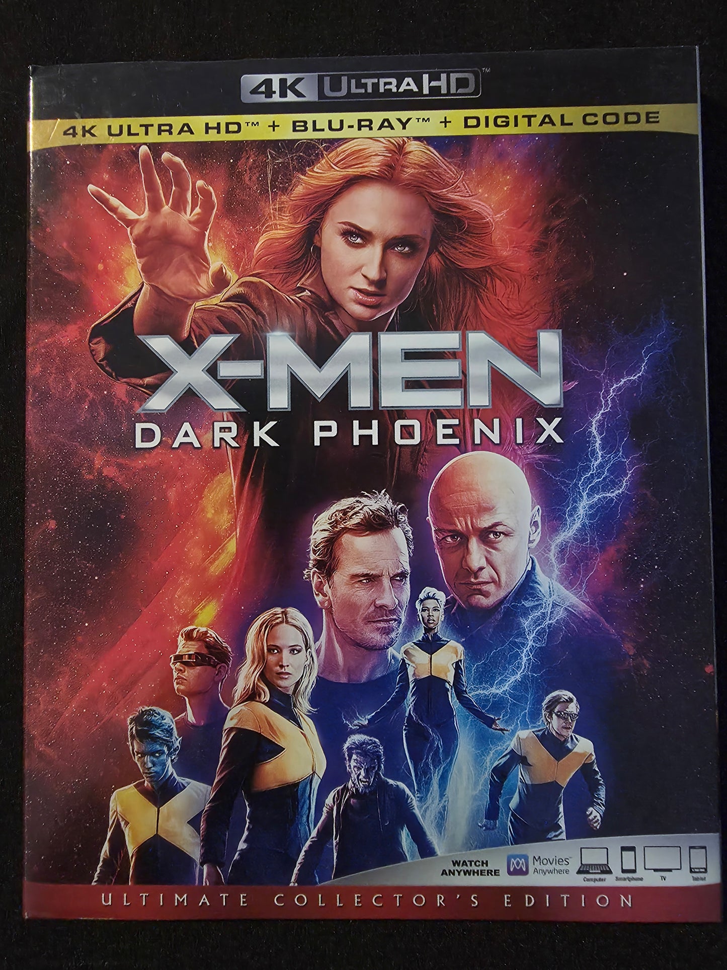 X Men Dark Phoenix 4K Ultra HD Blu Ray w Slipcover ultimate collectors edition