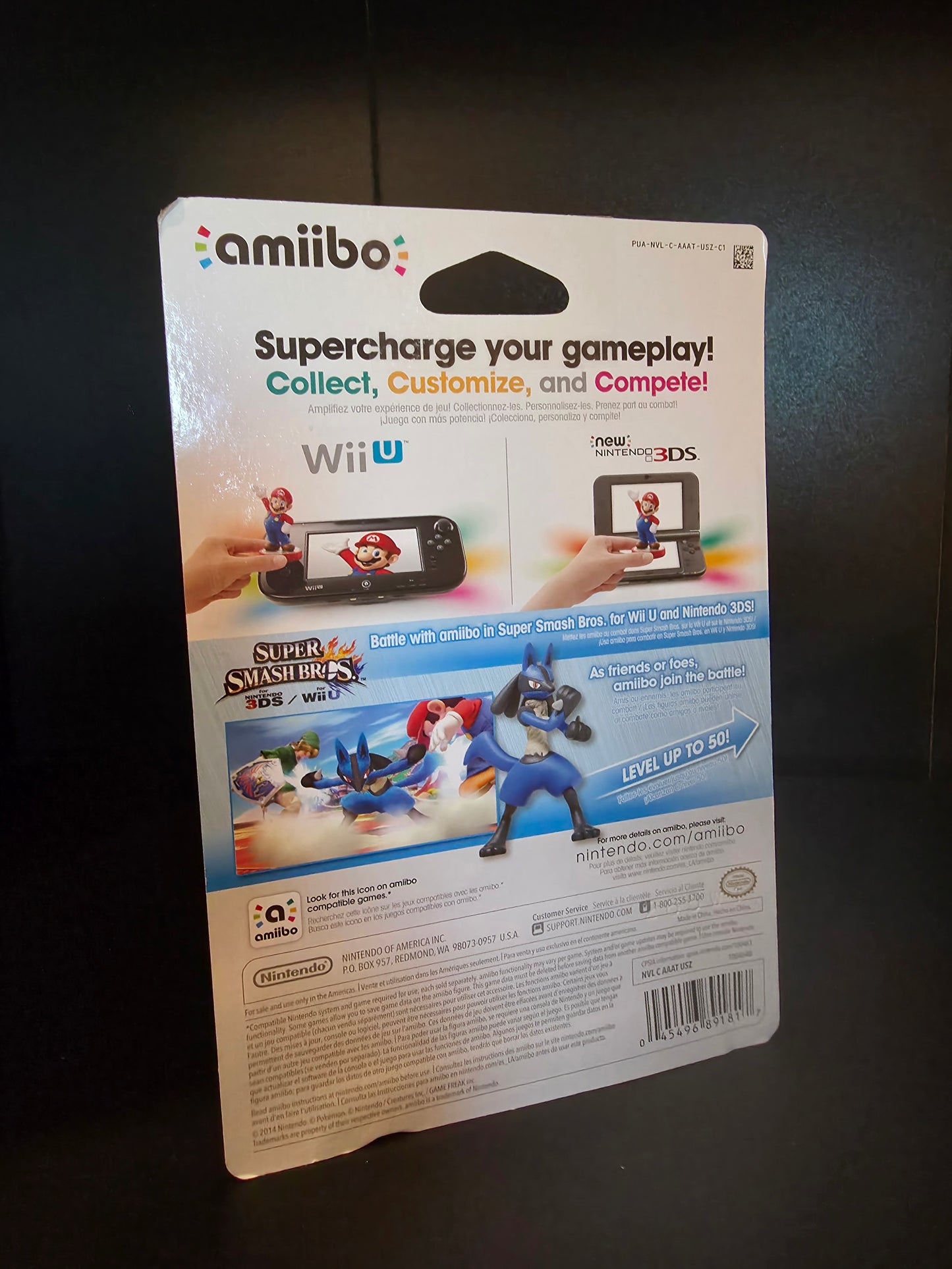 Lucario Super Smash Bros Amiibo Nintendo Figure New Sealed