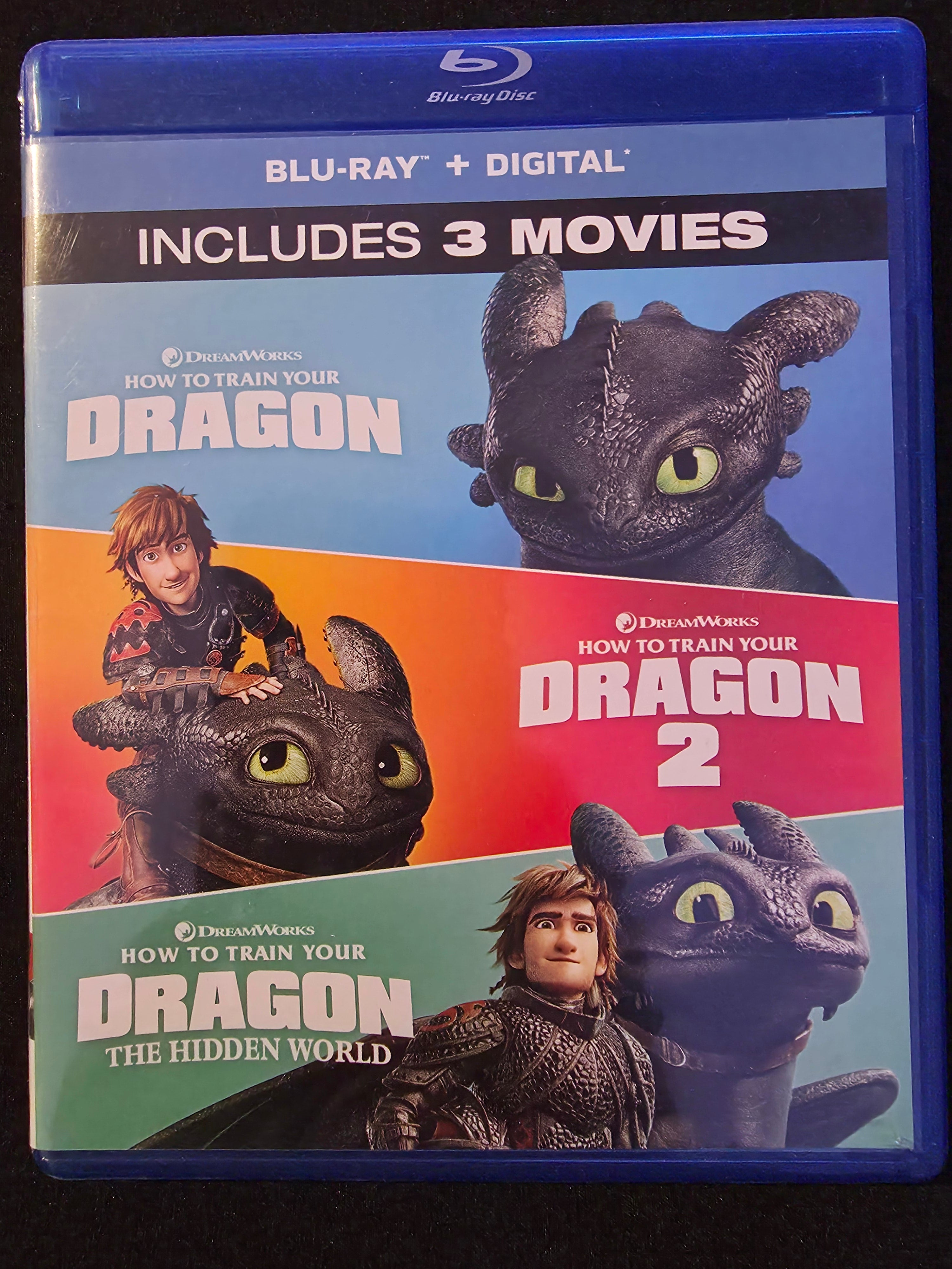 How To Train Your Dragon: 3 Movie Collection Blu-Ray DVD Boxed Set Tri ...