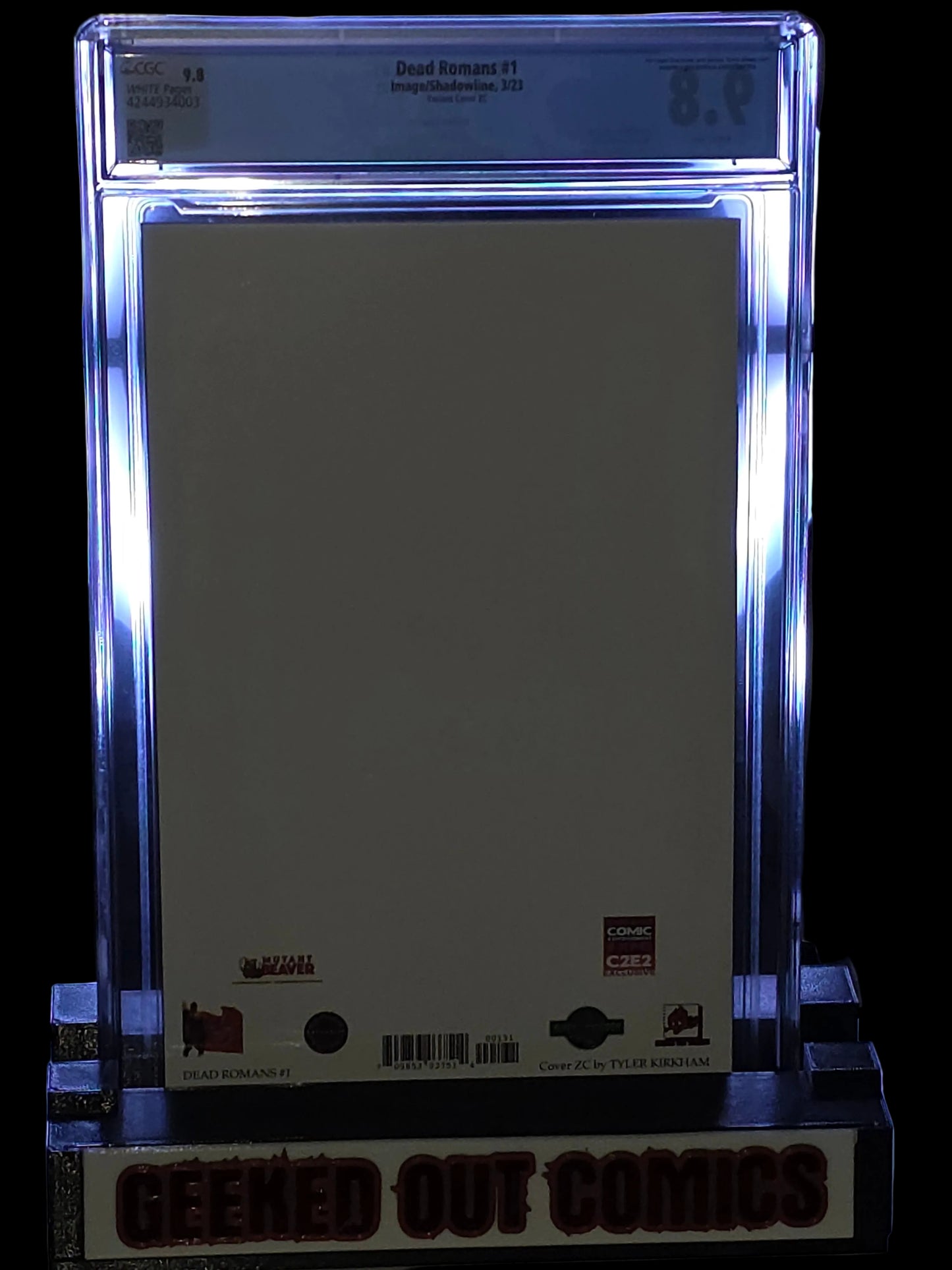 DEAD ROMANS #1 CGC 9.8 (2023)TYLER KIRKHAM C2E2 EXCLUSIVE VARIANT