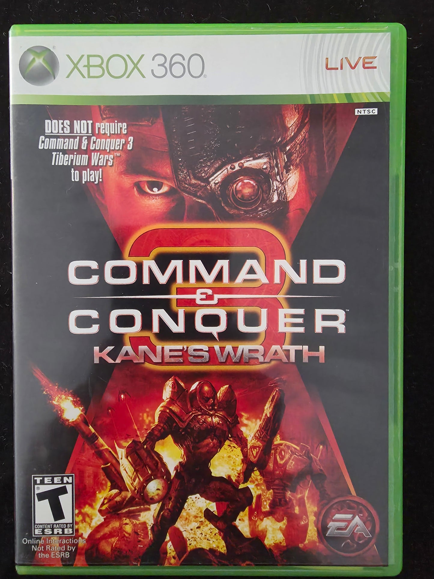 Command & Conquer 3: Kane's Wrath  (Xbox 360, 2008) CIB Complete