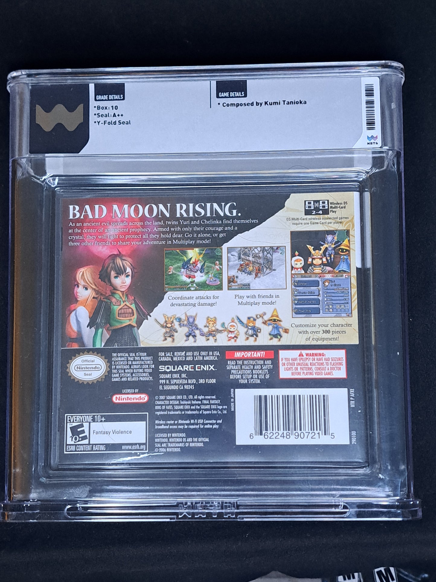 Final Fantasy Crystal Chronicles: Ring of Fates (Nintendo DS)-WATA Graded 10 A++