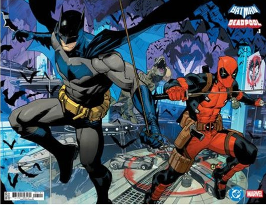 DC MARVEL BATMAN DEADPOOL #1 (ONE SHOT)  DAN MORA BATMAN DEADPOOL WRAPAROUND CARD STOCK VAR