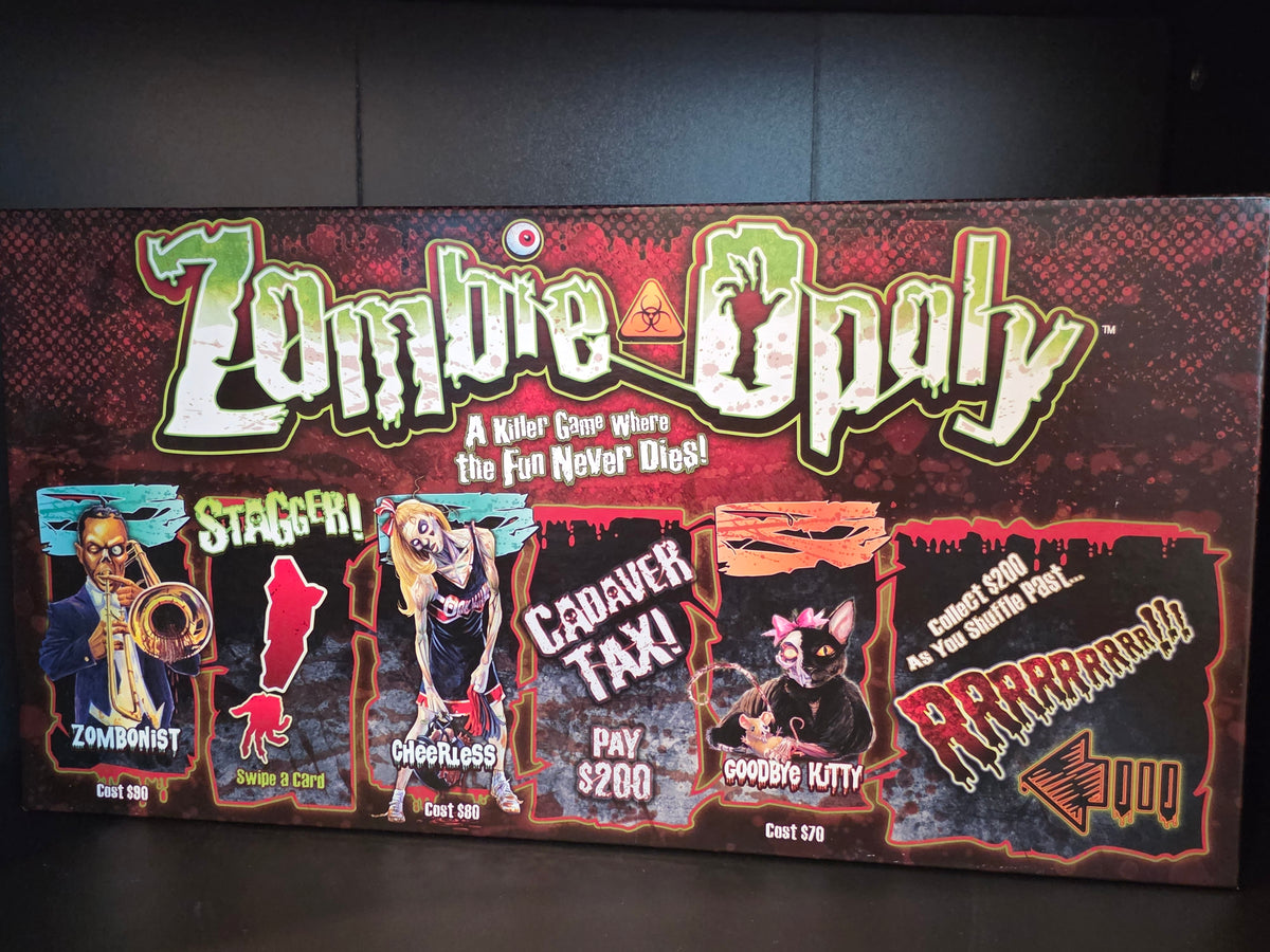 New Zombie-Opoly Monopoly Style Board Killer Game Where Fun Never Dies