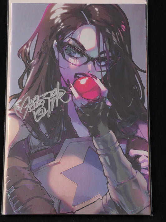 GI JOE #6 2025 FAN EXPO FOIL VIRGIN VARIANT signed By ROSE BESCH with COA