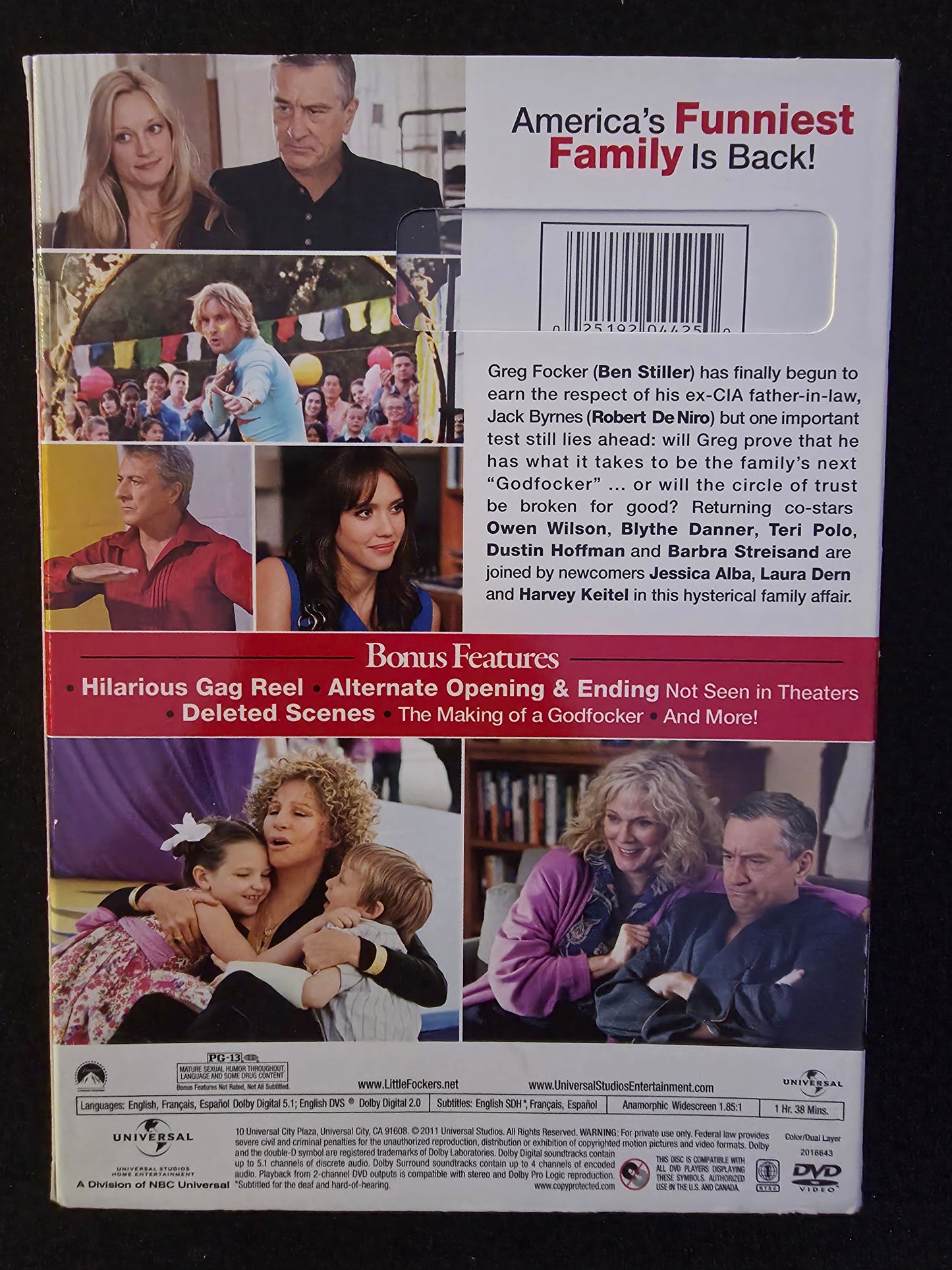 Little Fockers (2011 Widescreen DVD) Robert DeNiro & Ben Stiller