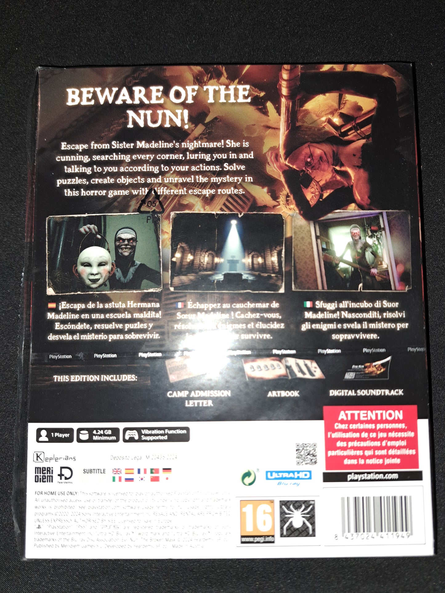 EVIL NUN: THE BROKEN MASK - Unholy Edition - PS5 PlayStation 5 - EU Import - NEW