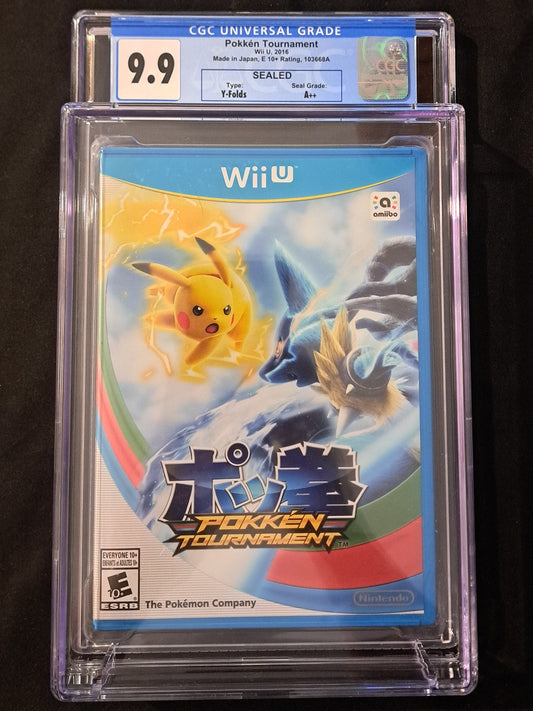 Pokken Tournament CGC 9.9 A++ Nintendo Wii U Sealed New Graded 2016