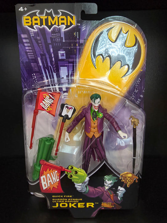 Mattel Batman DC Joker Quick Fire Action Figure With Cane 2003 New SEALED