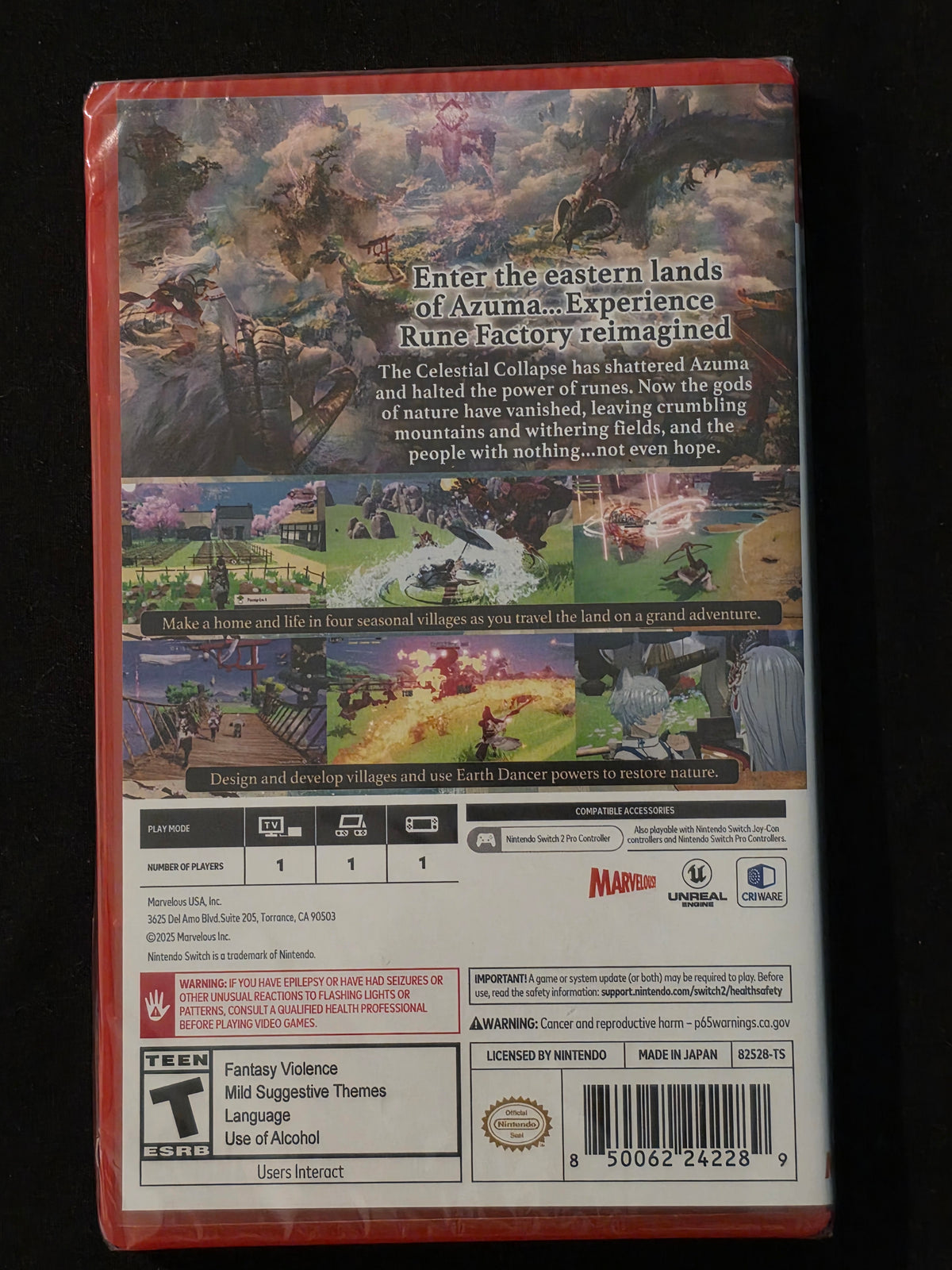 Rune Factory Guardians Of Azuma - Nintendo Switch 2 Edition  - New /Sealed