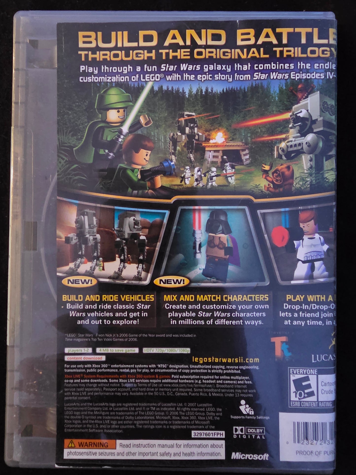 LEGO Star Wars 2 II (Xbox 360) Family Hits Complete CIB