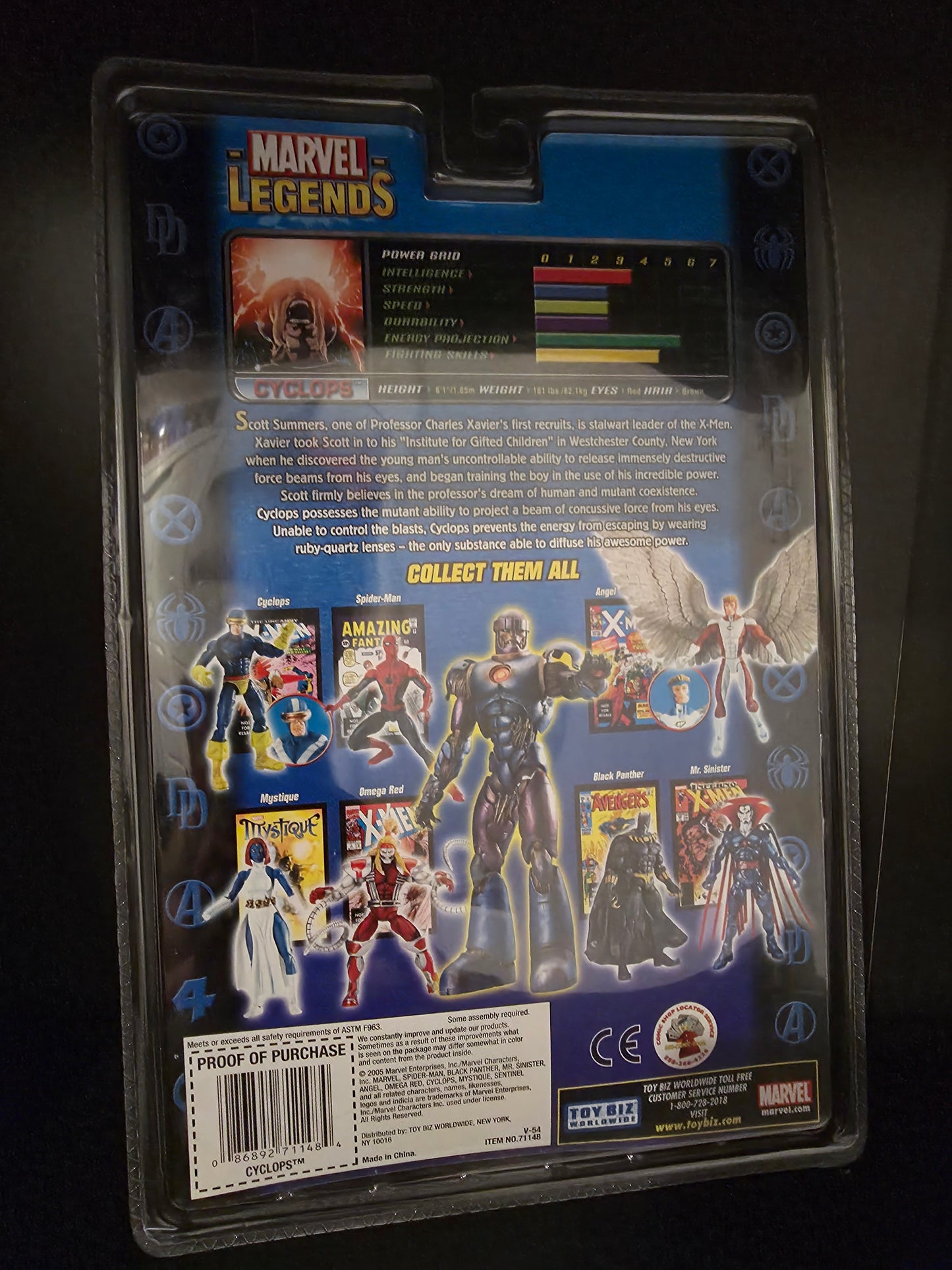 Marvel Legends (ToyBiz) Cyclops 7" Figure NIB Sentinel Series BAF X-Men/X-Factor