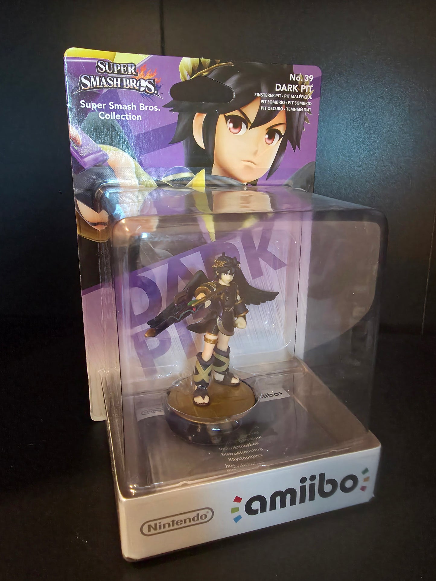 Dark Pit Super Smash Bros Nintento Amiibo - Sealed In Box