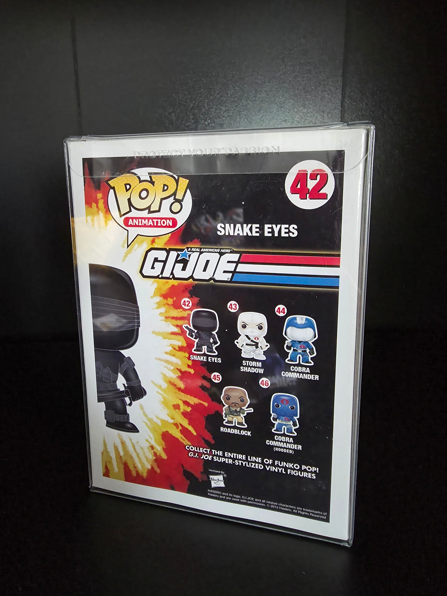 Funko Pop! G.I. Joe Snake Eyes #42 Vinyl Figure with Protector New
