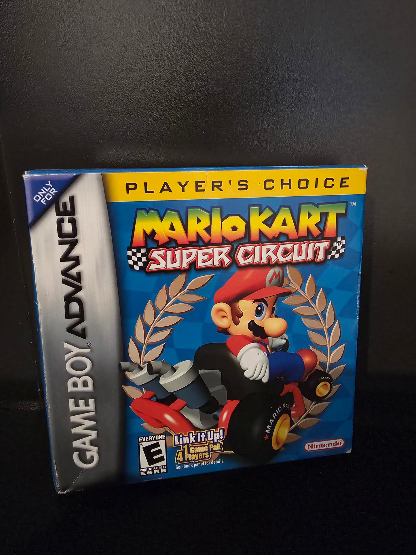 Gameboy Super Mario Cart Super Circuit In Box. With Manual and Game