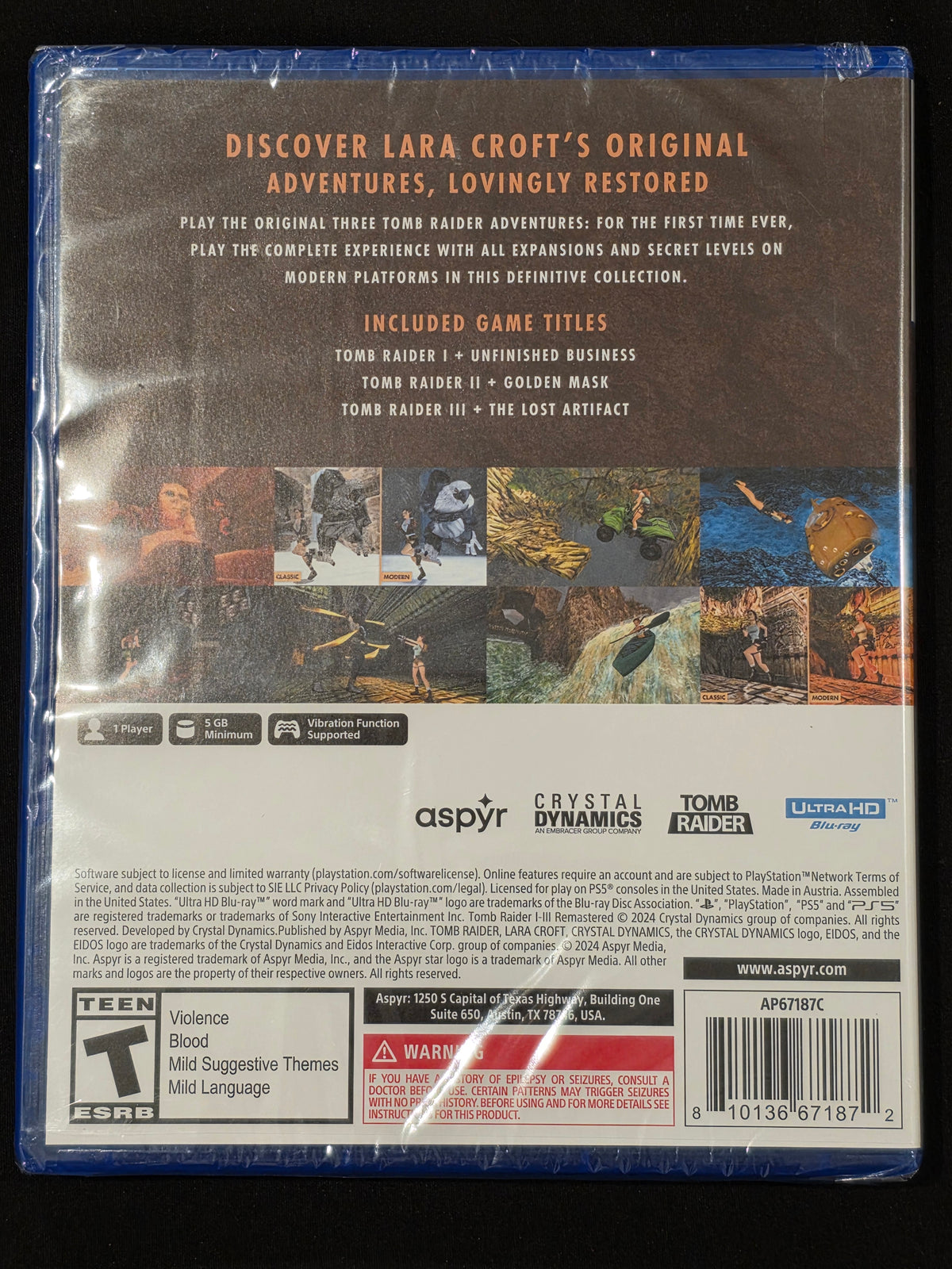 PS5 Tomb Raider I, II, III Remastered - SEALED