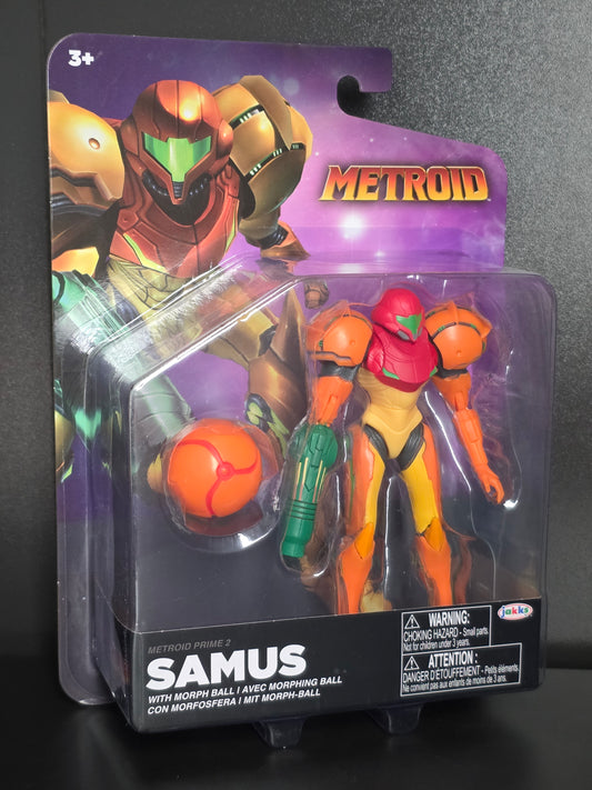 JAKKS Pacific Metroid Samus Action Figure With Morph Ball, 3+ 2023