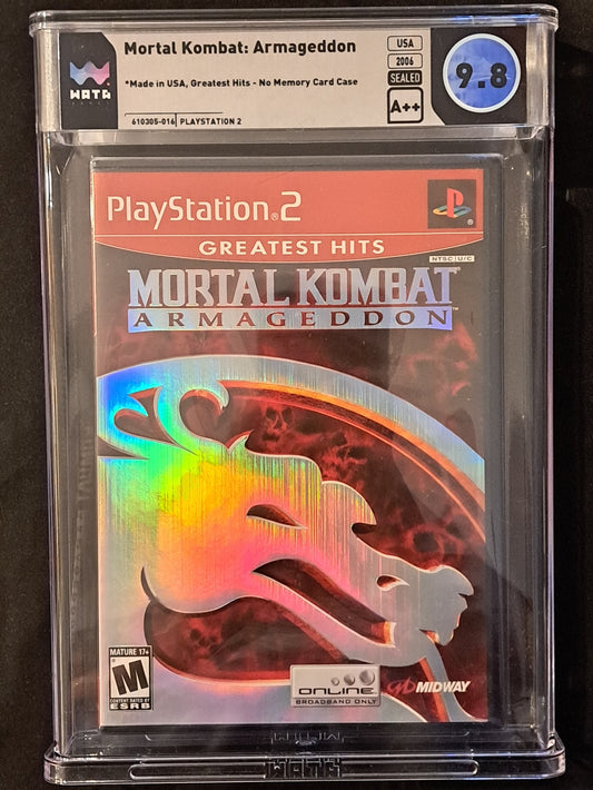 Mortal Kombat Armageddon PlayStation 2 Greatest Hits Sealed WATA 9.8 / Seal A++