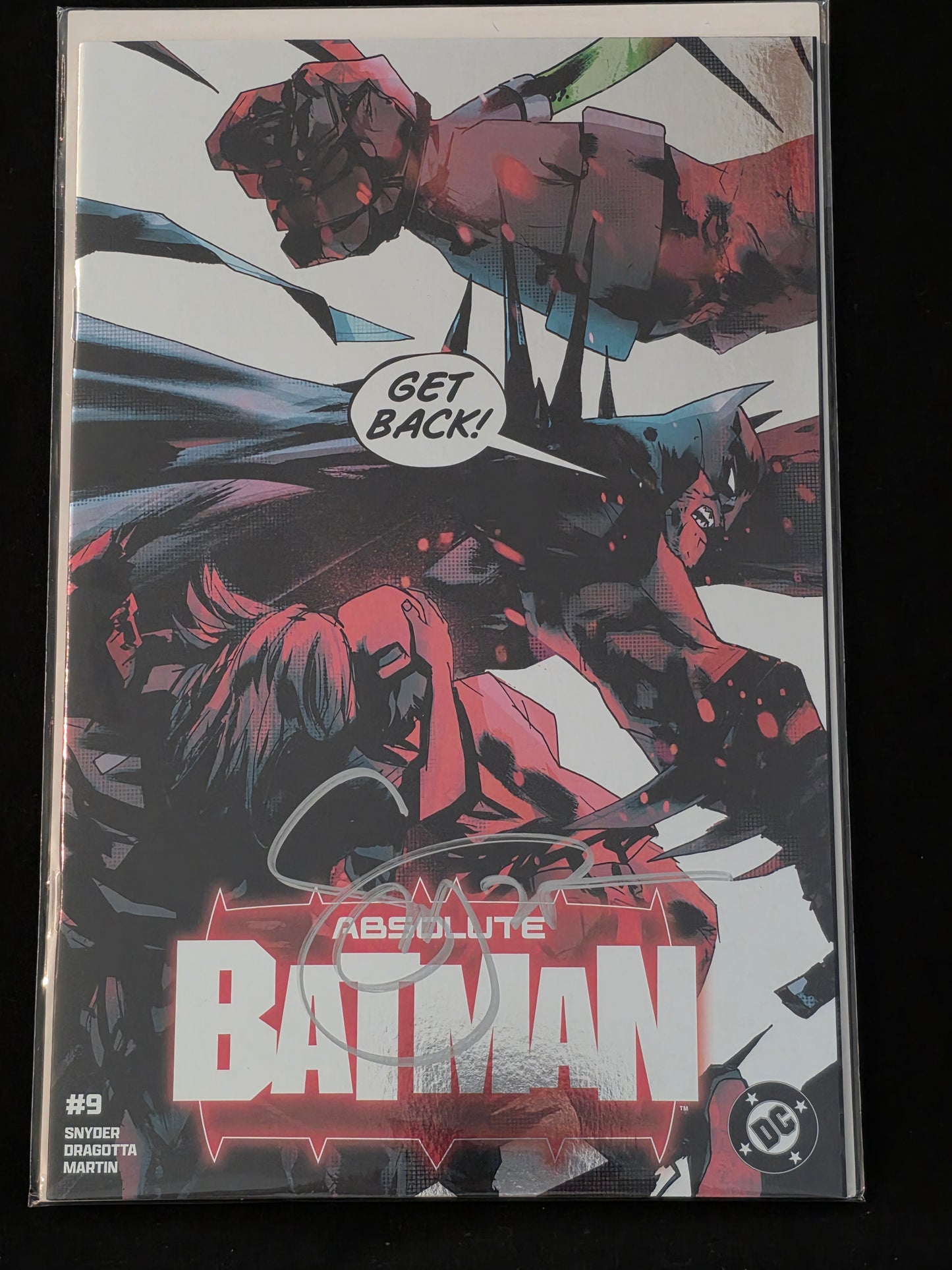 Absolute Batman #9 Jock Connecting Foil Signed By Scott Snyder With COA