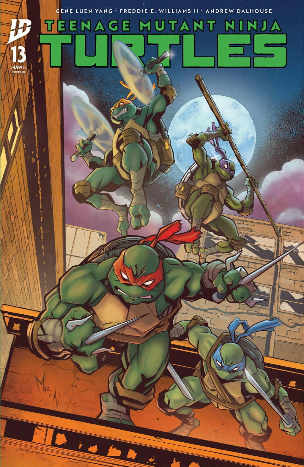 Teenage Mutant Ninja Turtle #13 Urelio Mazzara Exclusive & Jason Flowers Wrap Around