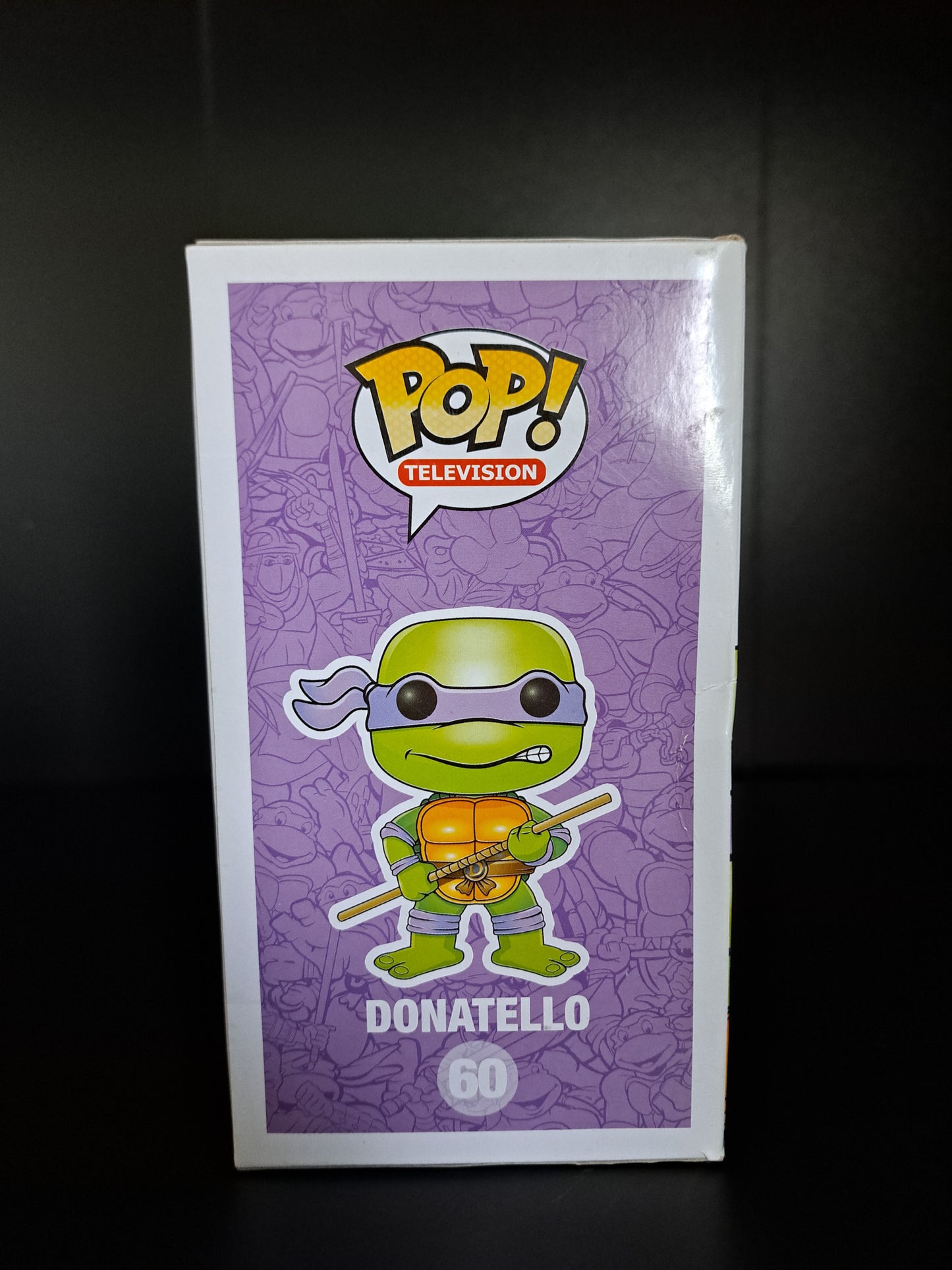 SDCC 2013 Metallic Donatello Teenage Mutant Ninja Turtles Funko Pop signed by Kevin Eastman