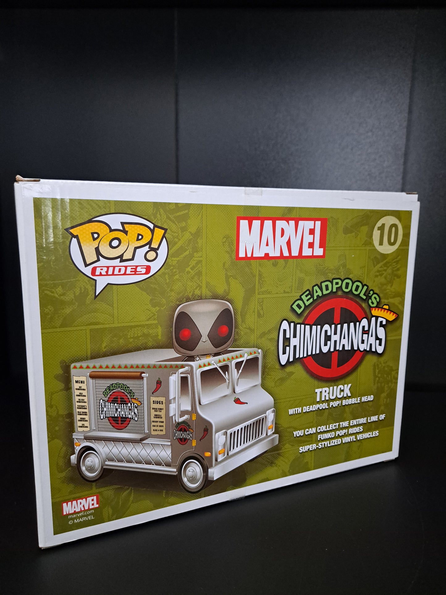 Funko Pop! Rides Marvel Gray Deadpool's Chimichanga Truck #10 2015 SDCC