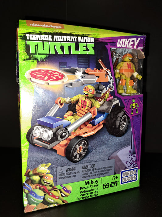 TMNT Teenage Mutant Ninja Turtles MEGA BLOX Mikey Michelangelo Pizza Racer