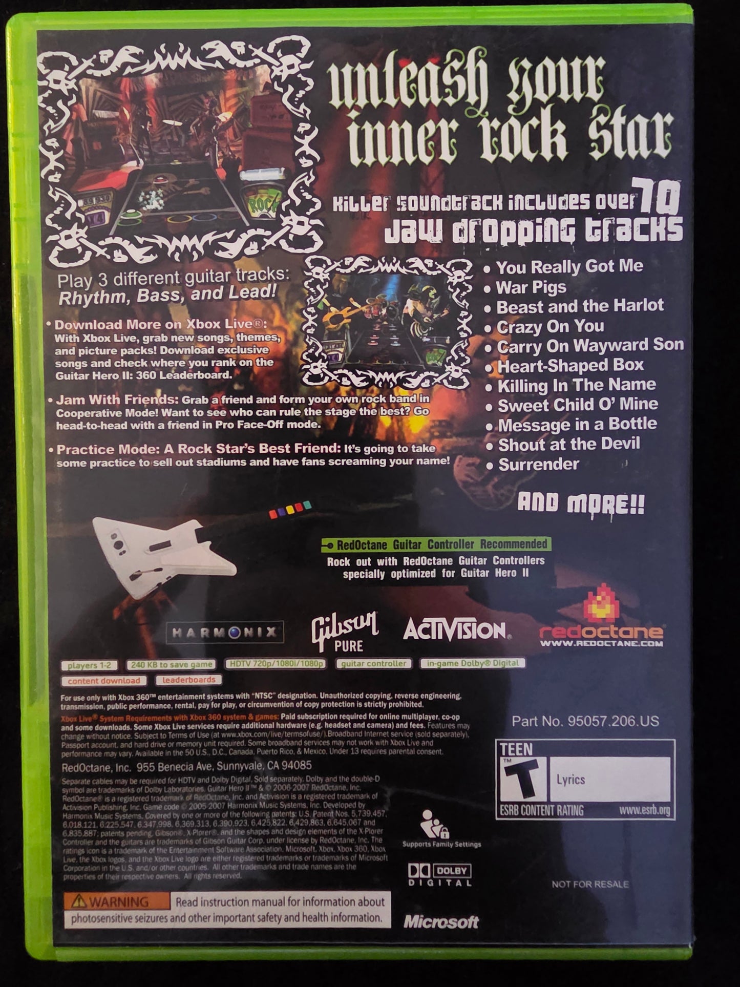 Guitar Hero II (Microsoft Xbox 360, 2007) CIB
