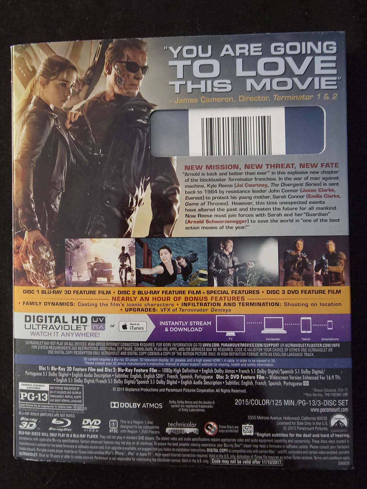 Terminator Genisys (Blu-ray 3D + Blu-ray + DVD ) [3D Blu-ray]