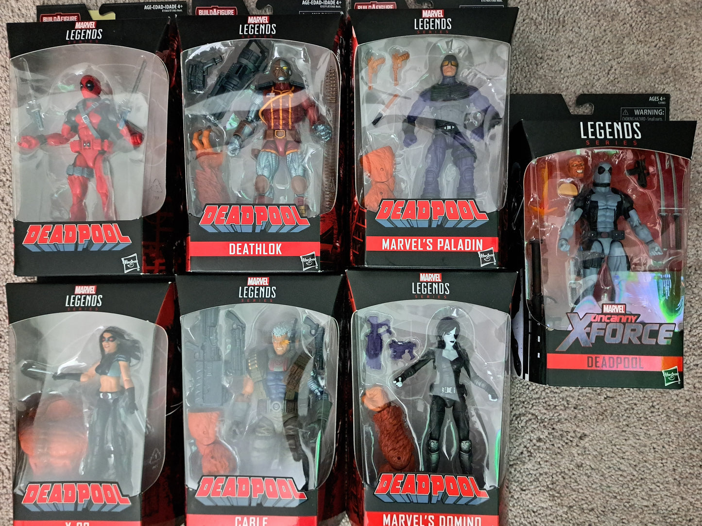 Marvel Legends BAF Sasquatch Complete Set- Build a Figure - new - set of 7