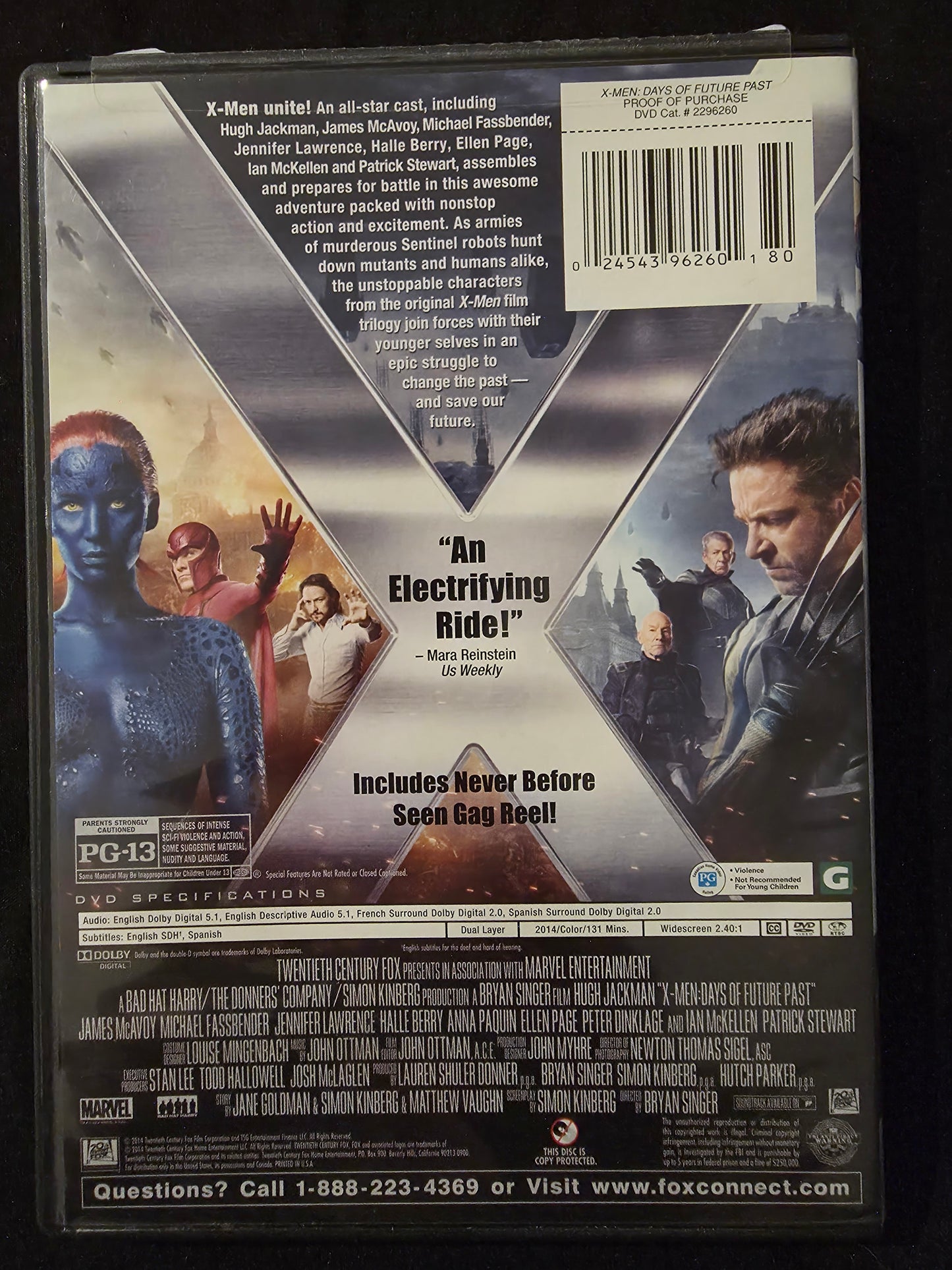 X-Men: Days of Future Past DVDs