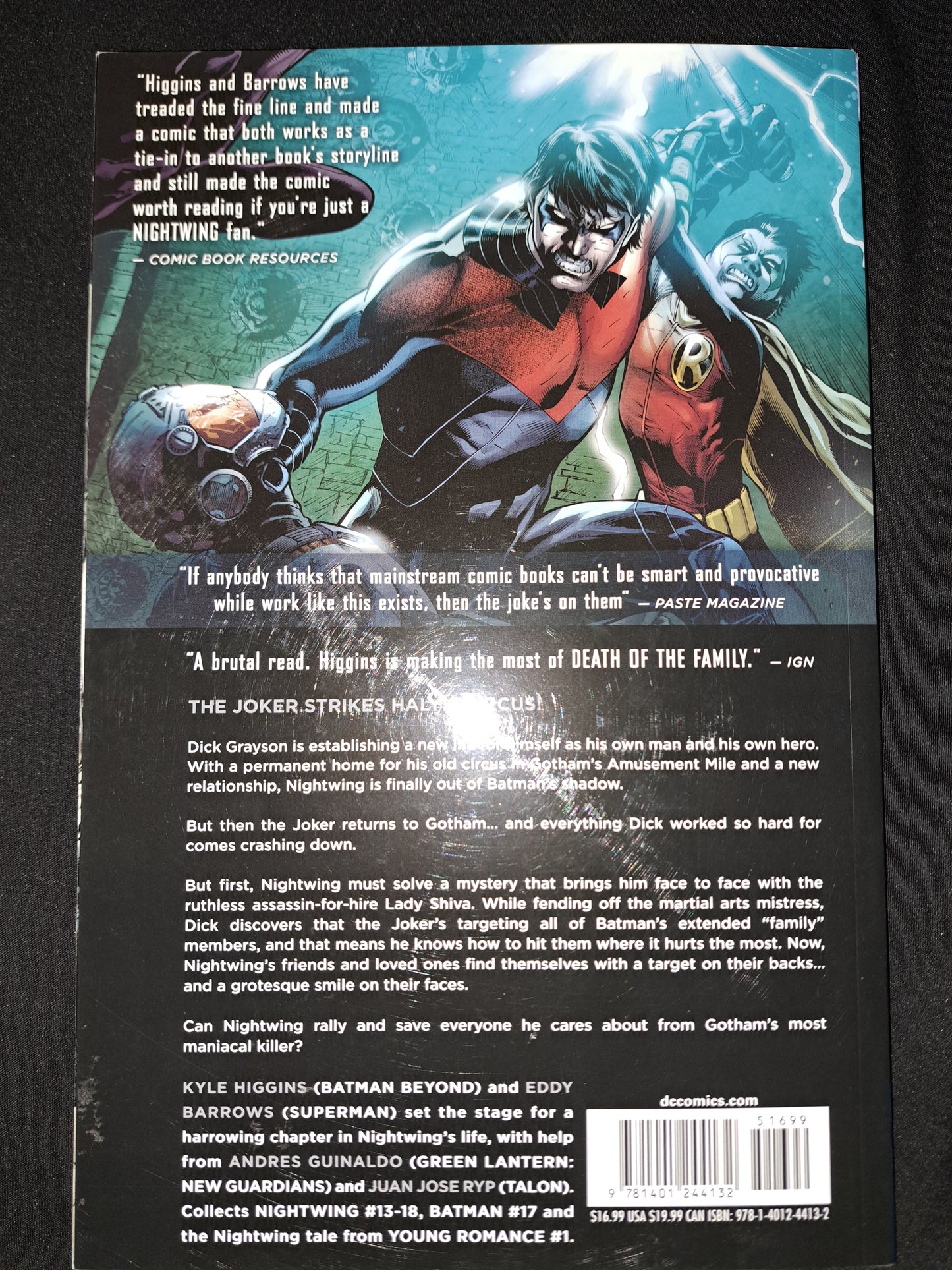DC Comics Nightwing Volume 3 Death of The Family Trade Paperback