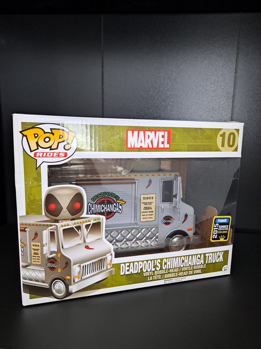 Funko Pop! Rides Marvel Gray Deadpool's Chimichanga Truck #10 2015 SDCC