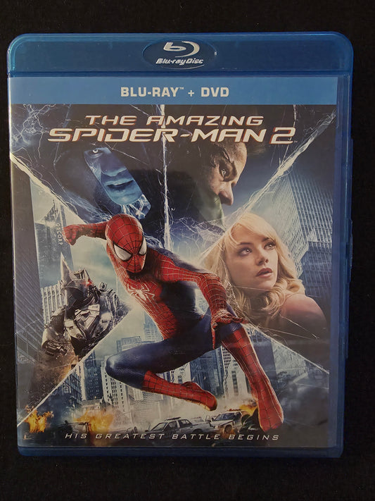 The Amazing Spider Man 2 Blu Ray DVD 2014 Marvel Andrew Garfield Emma Stone