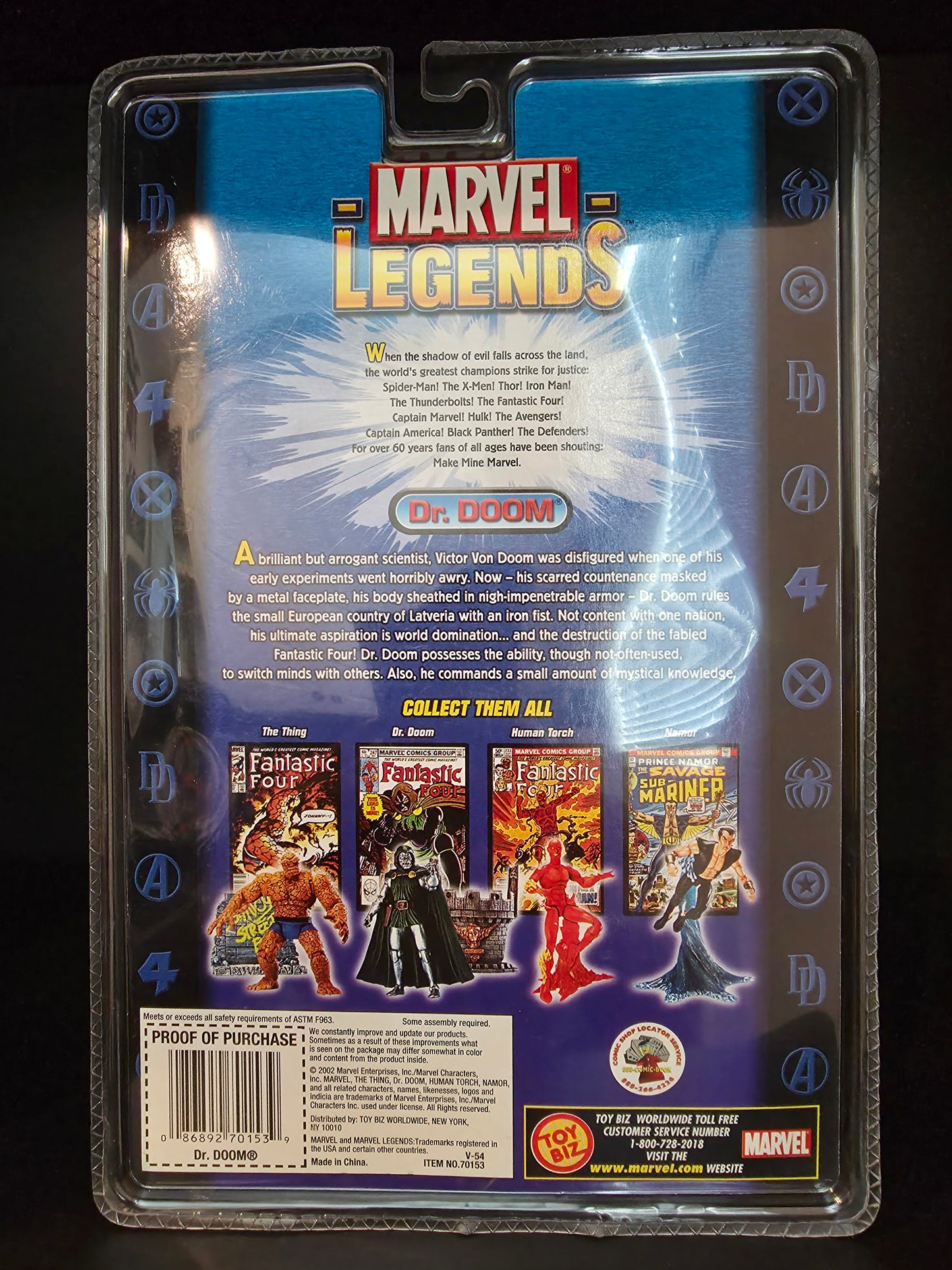 2002 Toy Biz Marvel Legends Dr Doom CHASE Figure Series 2 RARE Secret Wars