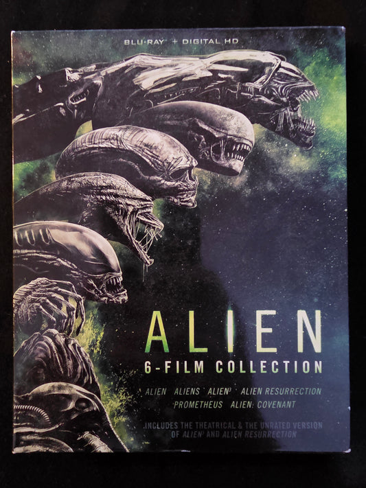 Alien: 6-Film Collection Bluray With Slipcover & Inserts