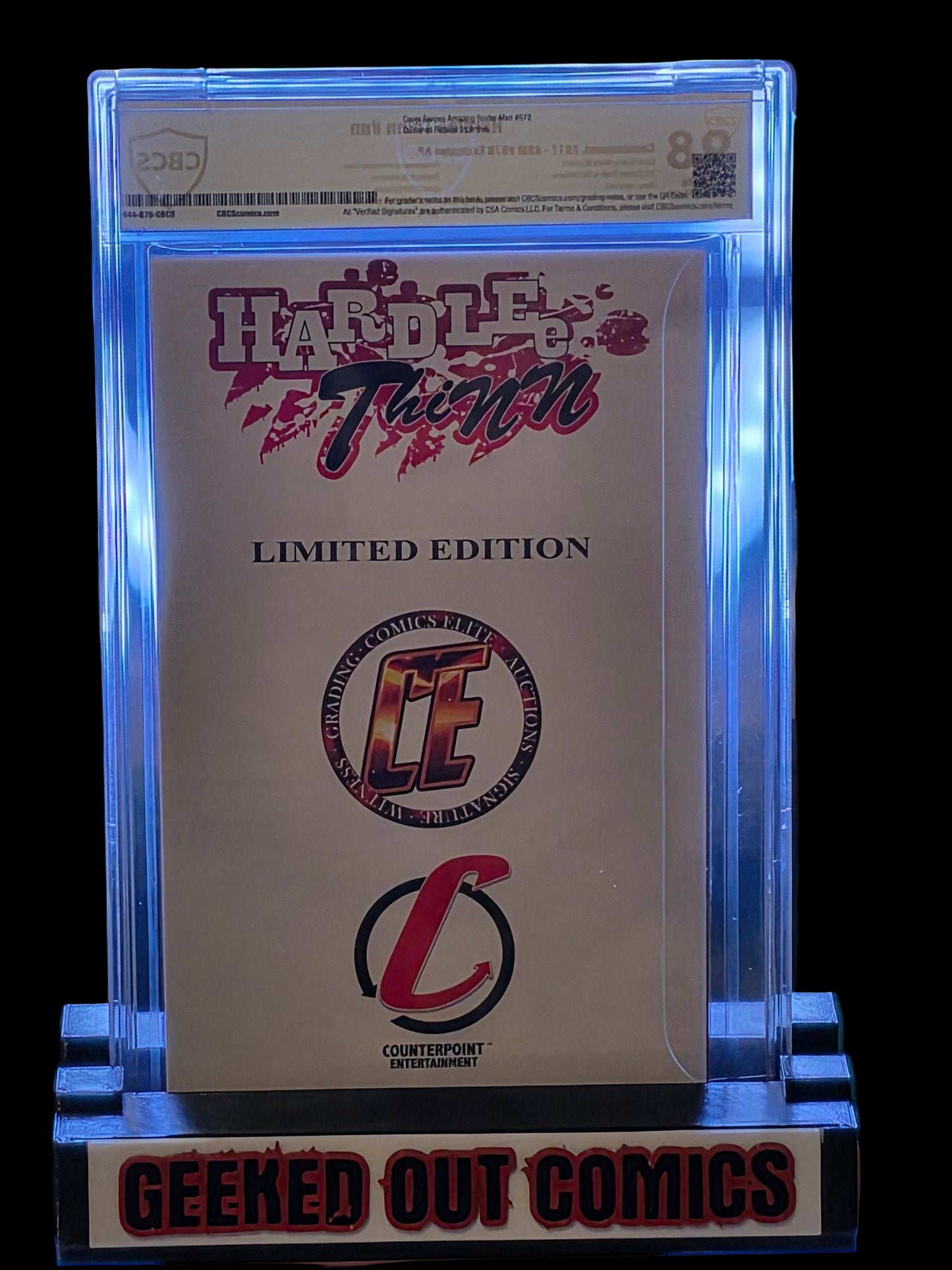 Hardlee Thinn CBCS 9.8 signed by Marat Mychaels ASM #678 homage 1st app of Hardlee Thinn limited edition