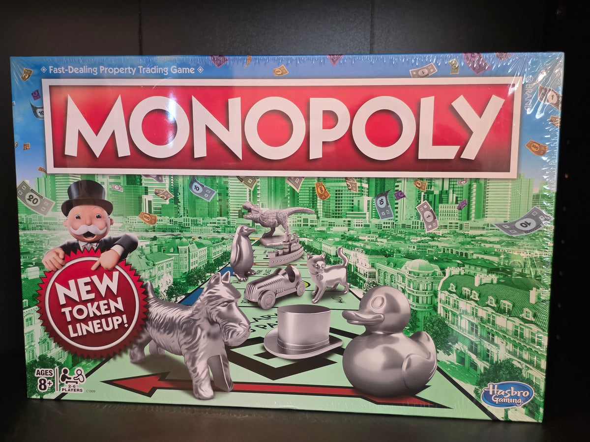New Sealed Hasbro Gaming Monopoly Board Game 2016 New Token Lineup