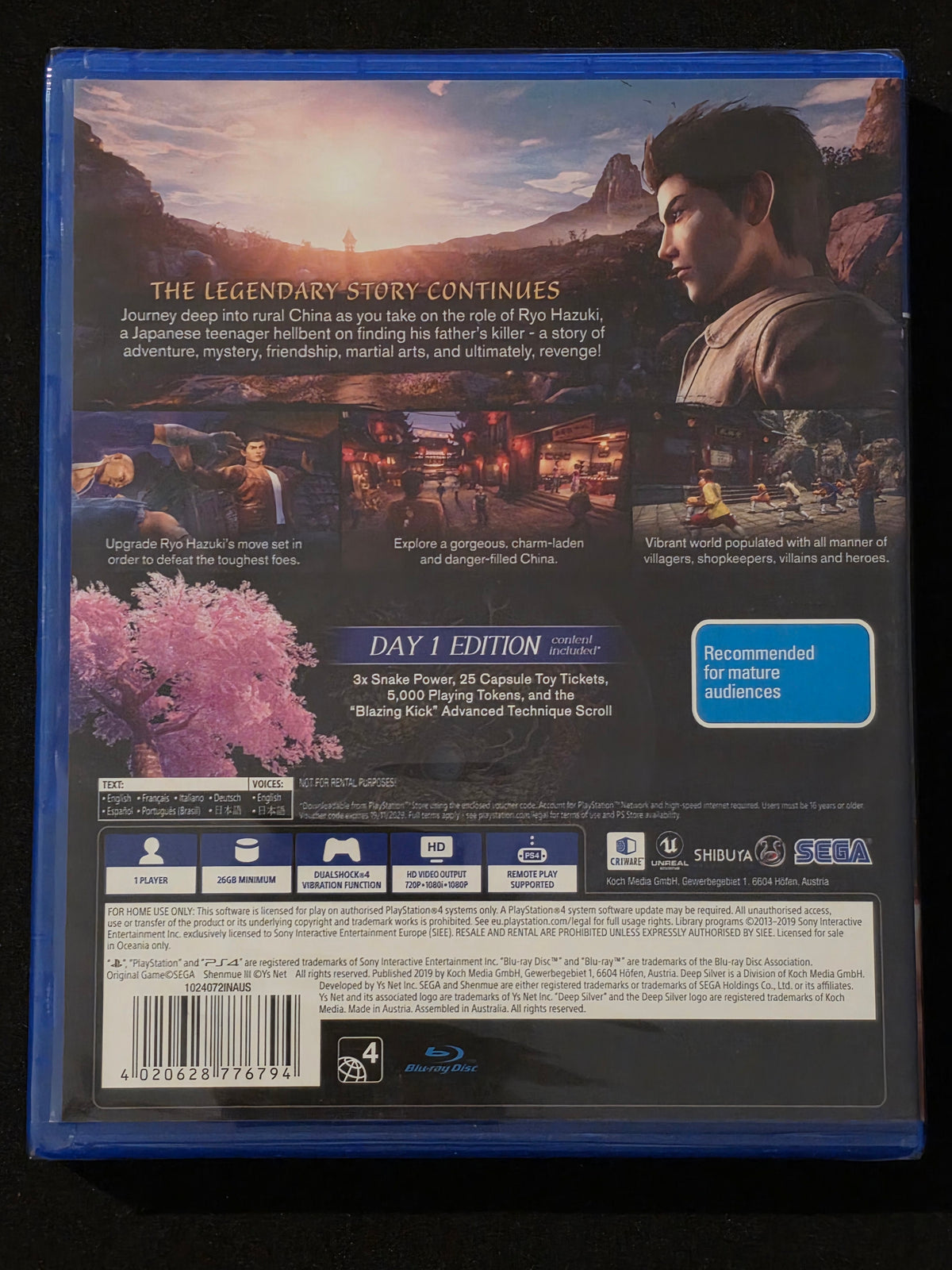 Shenmue III 3 (Sony PlayStation 4) PS4 Brand New