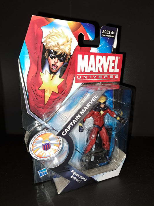 Marvel Universe 3.75" Captain Marvel Figure #001 With Figure Stand