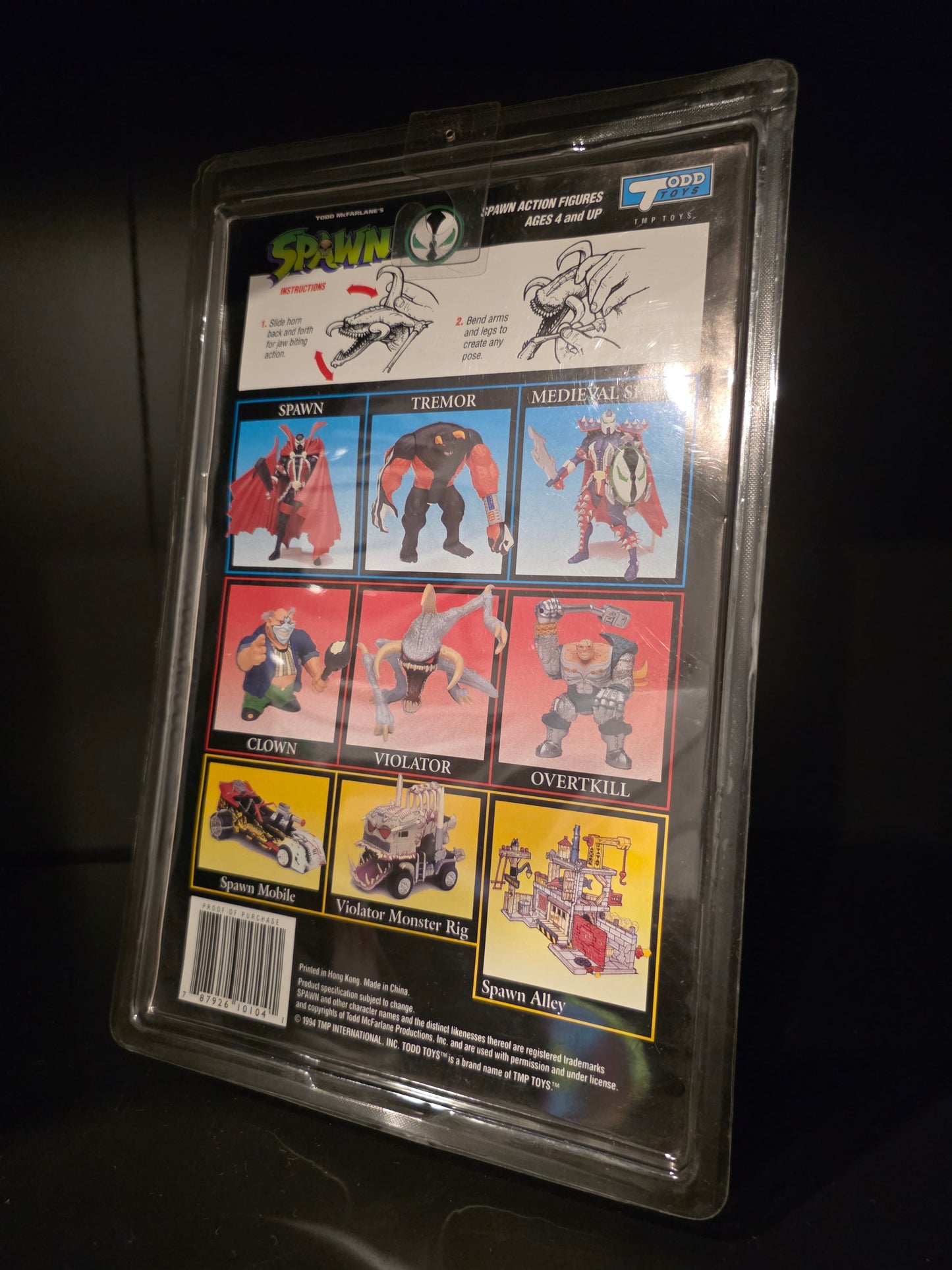 Spawn Series 1 'VIOLATOR' Action Figure w/ Comic Book and Card (1994) McFarlane