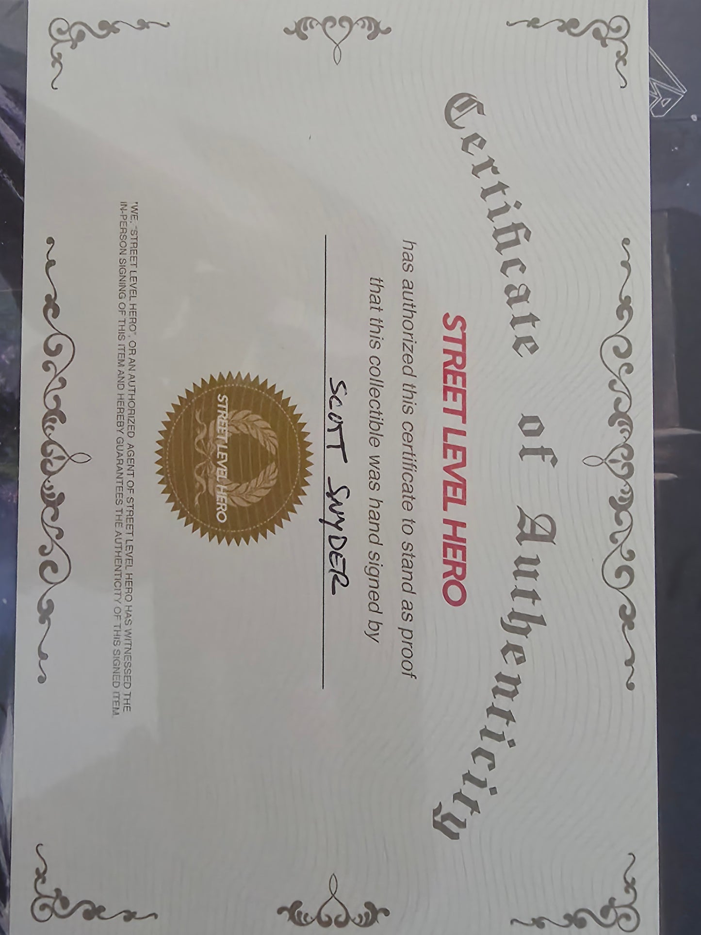 Absolute Batman #9 Jock Connecting Foil Signed By Scott Snyder With COA