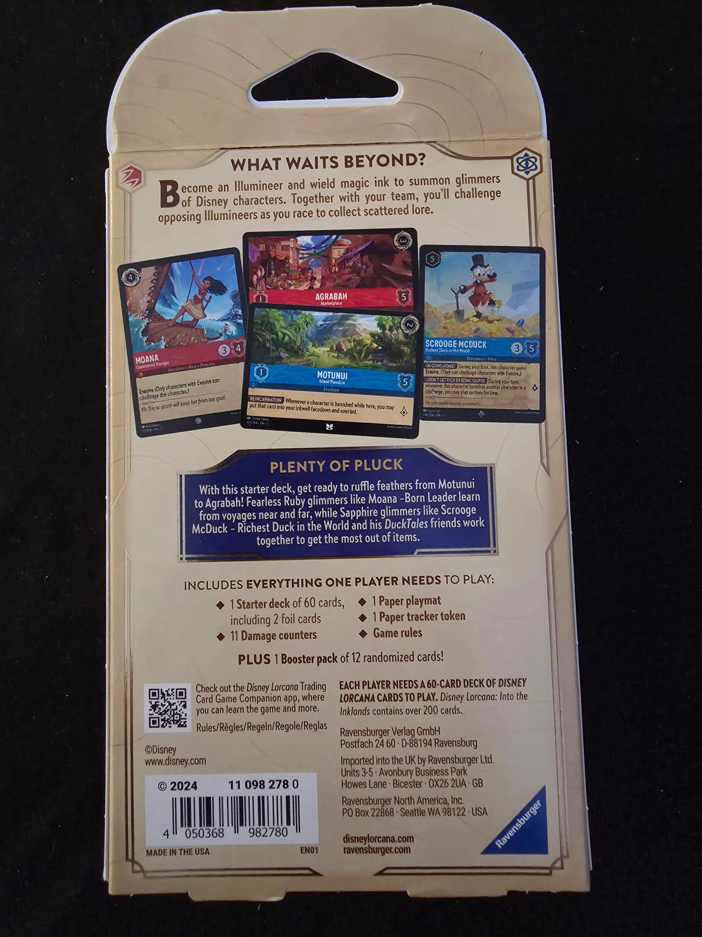 Disney Lorcana Into the Inklands Ruby And Saphire Starter Deck NEW SEALED