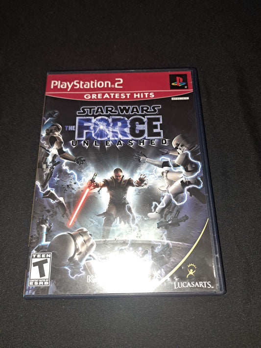 Star Wars: The Force Unleashed CIB Complete w Manual Sony PlayStation 2 2008 PS2