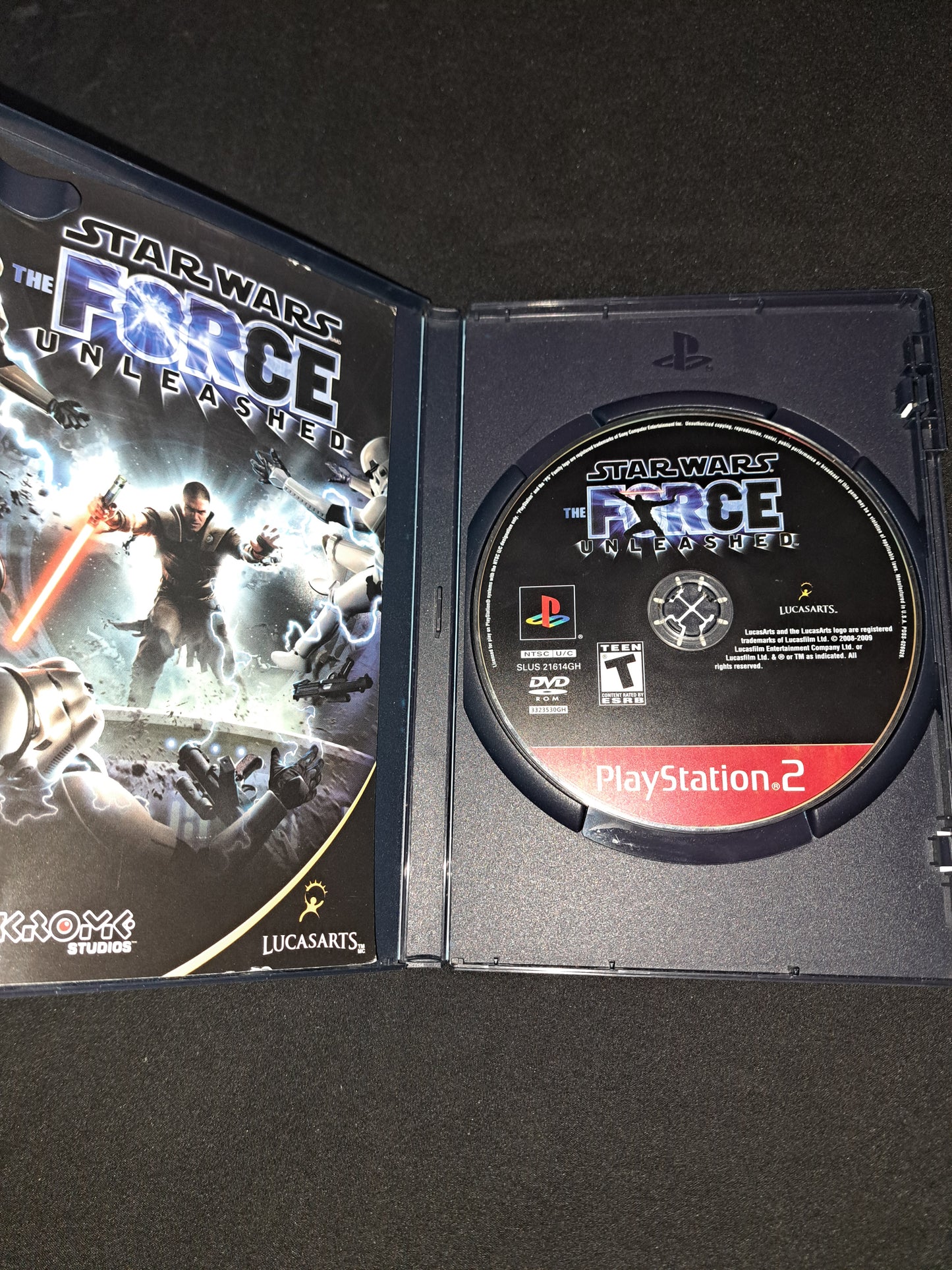 Star Wars: The Force Unleashed CIB Complete w Manual Sony PlayStation 2 2008 PS2