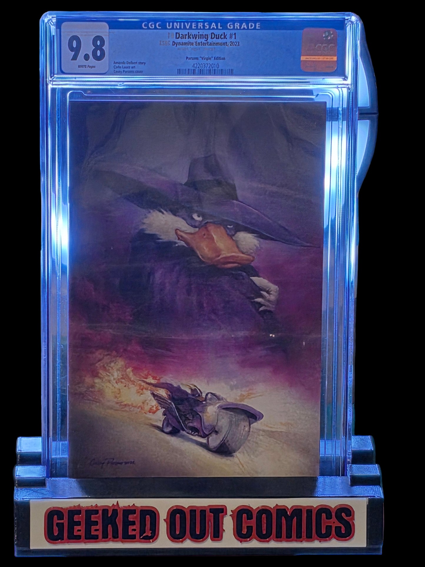 Darkwing Duck #1 Casey Parsons CGC 9.8 exclusive cover Dynamite 2023