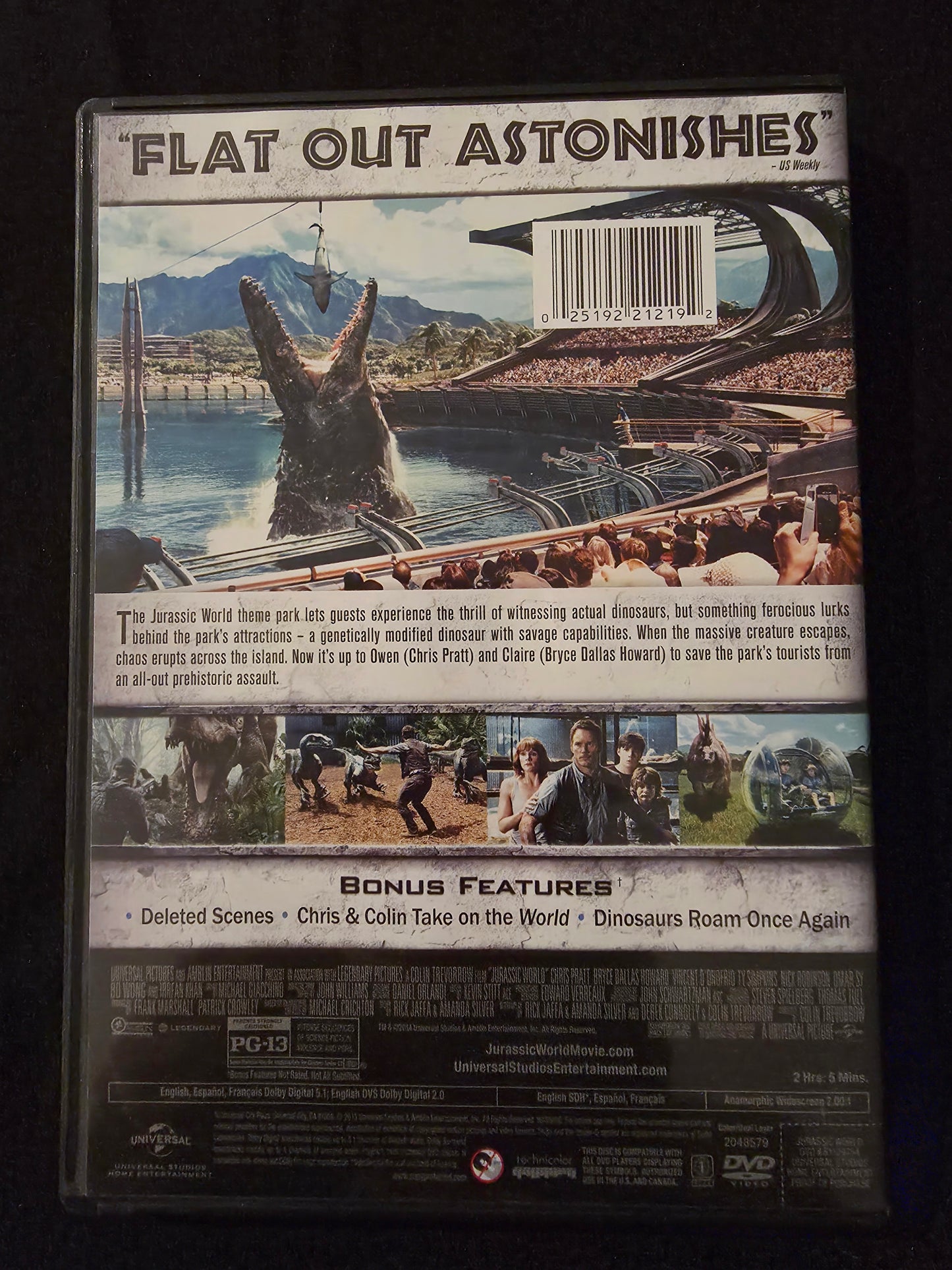 Jurassic World (DVD, 2015, Widescreen)